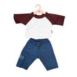 Hollie Kledingset Robin jeans en shirt bordeaux