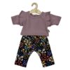 Hollie Poppenbroek en -shirt lavender flowers