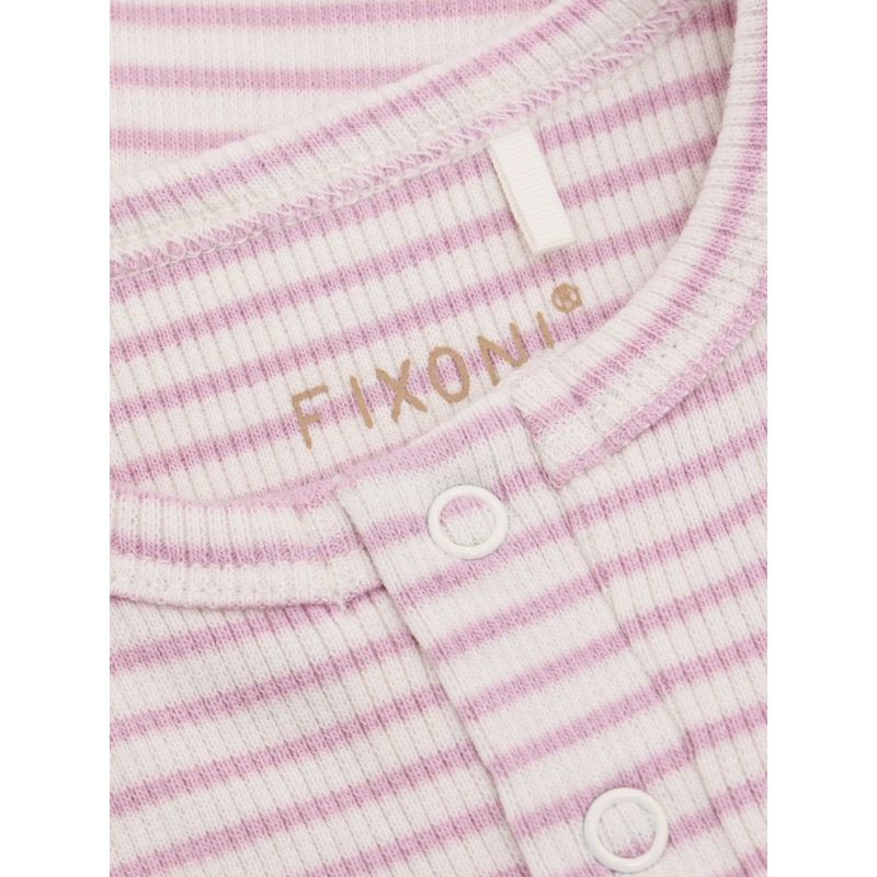 Fixoni Babypakje Rib Bleached Mauve - Afbeelding 2