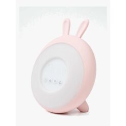 Alternative view of Rabbit & Friends wake up lamp blue