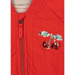 Konges Slojd Juno Sequin Bomber Jacket Fiery Red