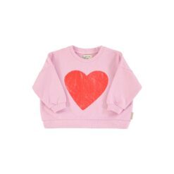piupiuchick sweatshirt lilac red heart print