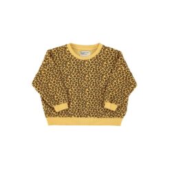 piupiuchick sweatshirt mustard animal print