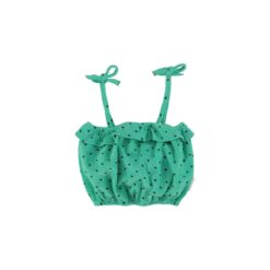 piupiuchick top green black hearts allover