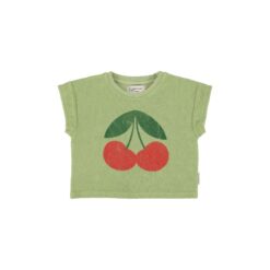 piupiuchick t-shirt light olive cherry