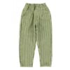 piupiuchick unisex trousers green indigo stripes