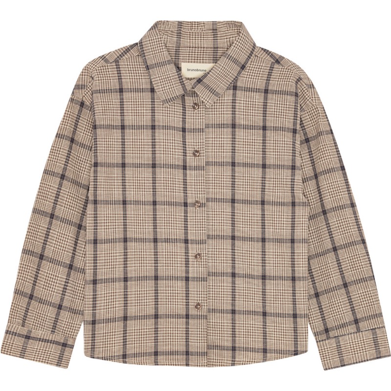 brunobruno nation Nohrla Walnut Check Shirt