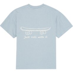 Alternative view of brunobruno nation Nanna T-Shirt Dusty Blue Skateboard