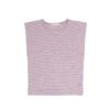 Phil & Phae Boxy tee bright lilac stripes