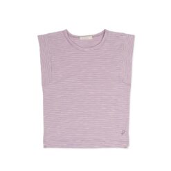 Phil & Phae Boxy tee bright lilac stripes