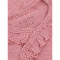 Alternative view of Fixoni Wikkel Romper Rib Dusty Rose
