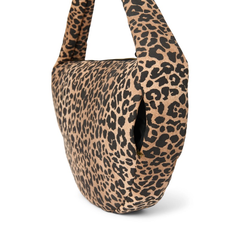 Studio Noos Brown Leopard Cotton Cross Body Bag - Afbeelding 4