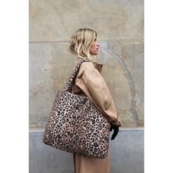 Alternative view of Studio Noos Brown Leopard Cotton Mom Bag