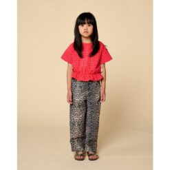 Alternative view of Petit Blush Blouse Elastic Waist Check Red