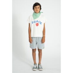 Alternative view of piupiuchick sleeveless shirt ecru apple print