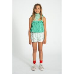 Alternative view of piupiuchick top green black hearts allover