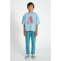 Alternative view of piupiuchick unisex trousers blue & green checkered
