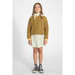 Alternative view of piupiuchick sweatshirt mustard animal print