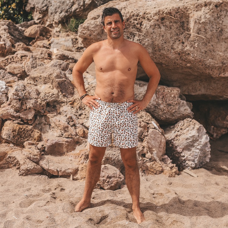 Salted Stories Pommegranate Swim Short Men - Afbeelding 3