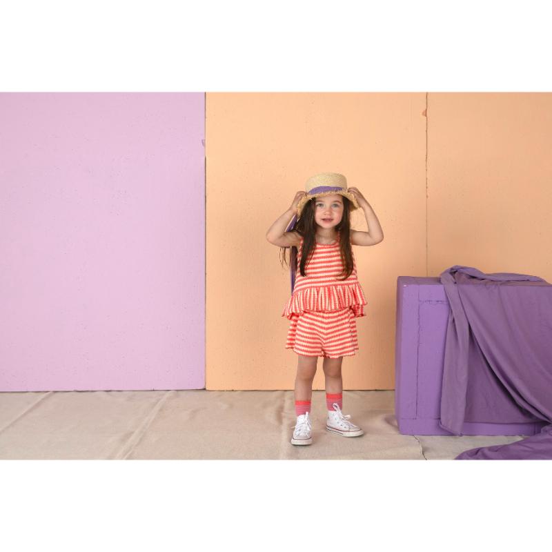 Nixnut Fix Short Coral Stripe - Afbeelding 3