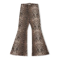 Petit Blush Bowie Flared Pants Leopard AOP