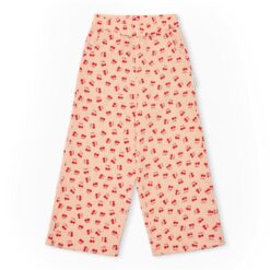 Petit Blush Wide Leg Pants Cherry AOP