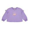 Petit Blush June Ruffle Sweater Chalk Violet