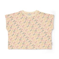 Petit Blush Simple T-Shirt Love Text