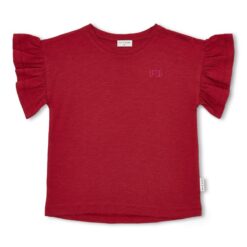Petit Blush Bella Ruffle Tee Garnet