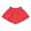 Petit Blush Ruffle Short Check Red