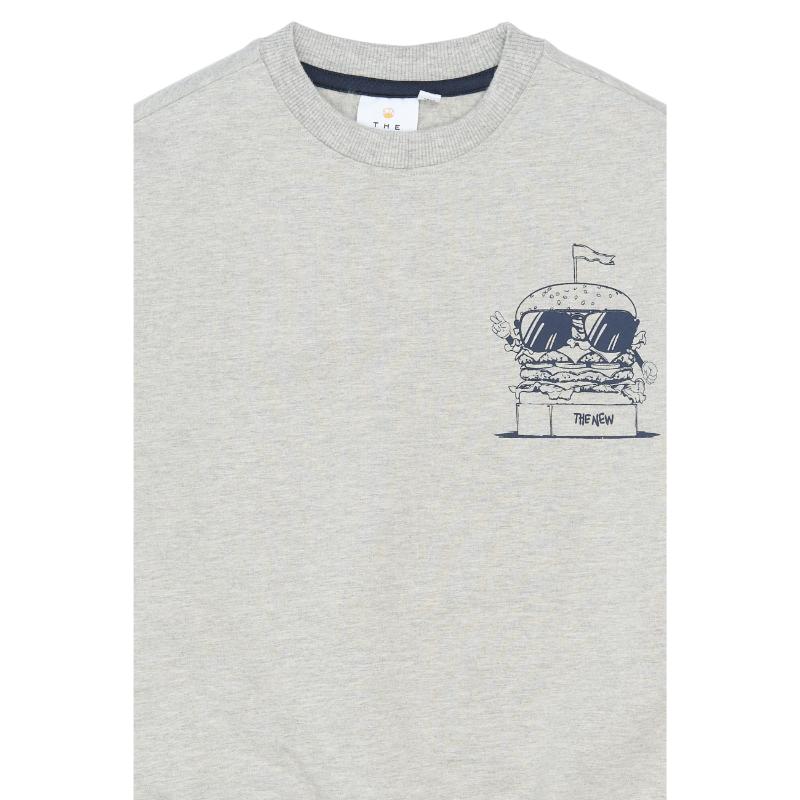 THE NEW Stevie Sweatshirt Light Grey Melange - Afbeelding 3