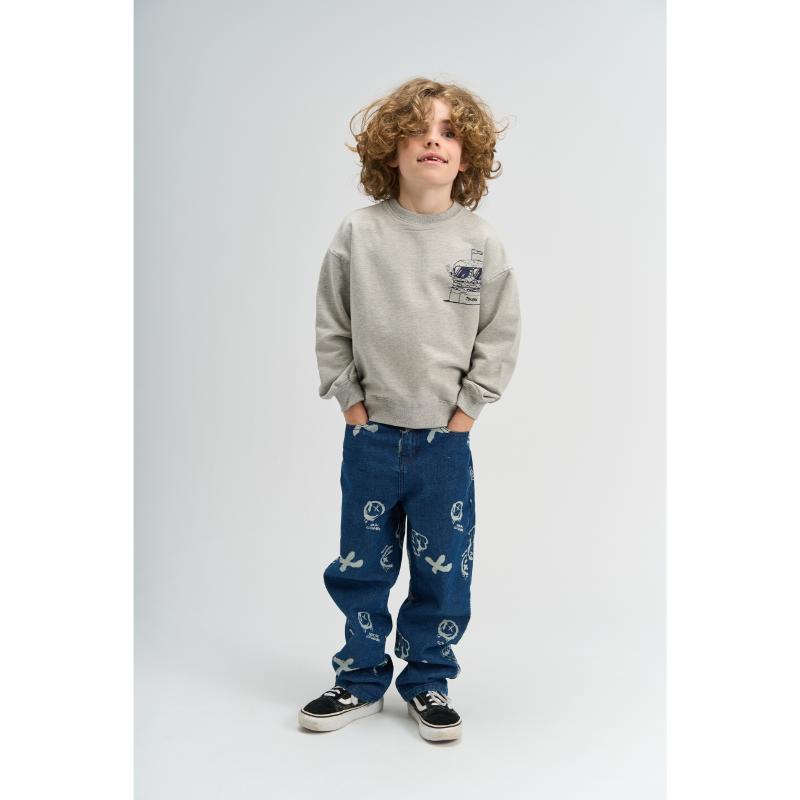 THE NEW Stevie Sweatshirt Light Grey Melange - Afbeelding 4
