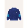 The Campamento Blue Color Block Zipped Sweatshirt