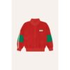 The Campamento Red Color Block Zipped Sweatshirt