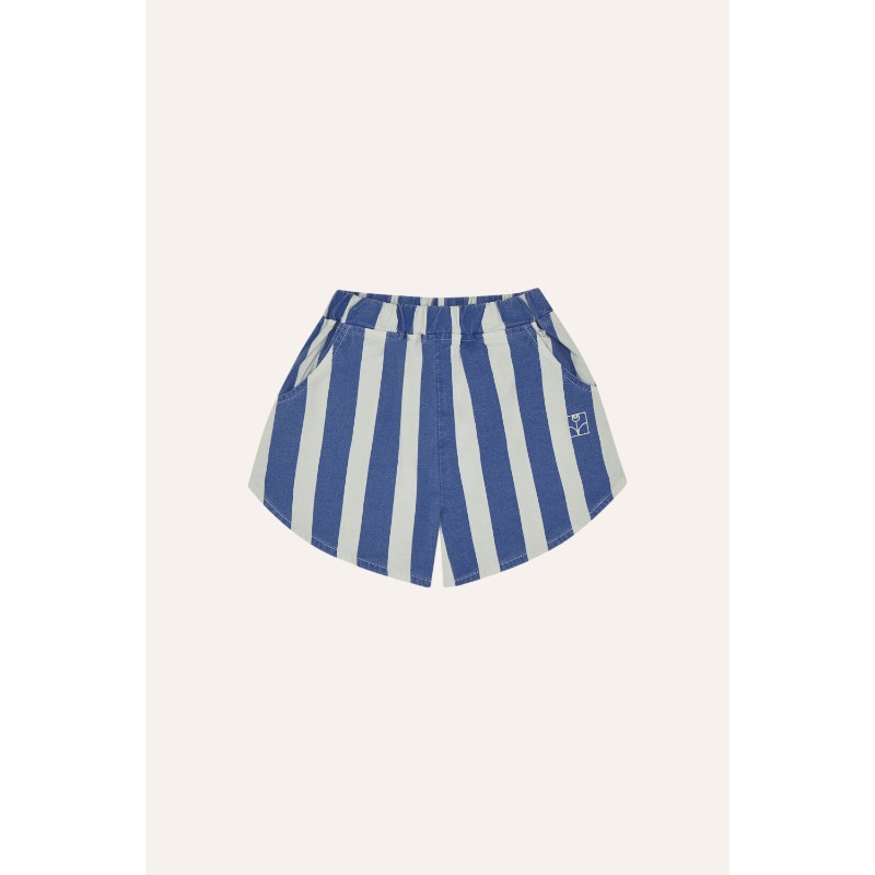 The Campamento Blue Stripes Washed Shorts