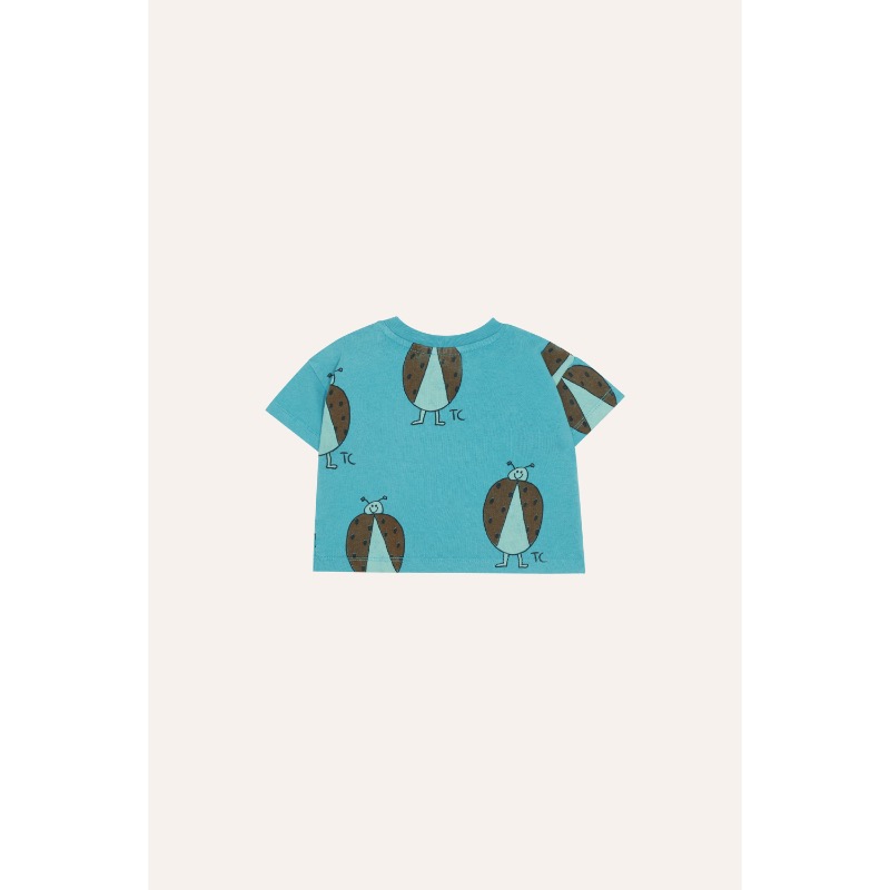 The Campamento Ladybug Allover Blue Baby Tshirt