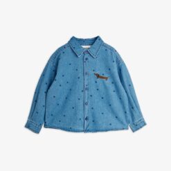 Mini Rodini denim dots shirt