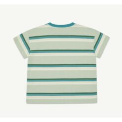 Main Story Loose Tee Green Tint Stripe Jersey
