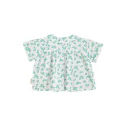 piupiuchick peter pan collar shirt green flowers