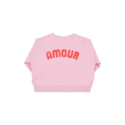 Alternative view of piupiuchick sweatshirt lilac red heart print