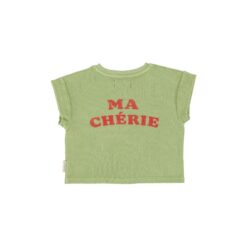 Alternative view of piupiuchick t-shirt light olive cherry