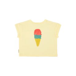 Alternative view of piupiuchick t-shirt light yellow beach bar print