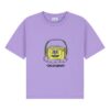 Daily Brat - Funky Headphones T-shirt Paisley Purple