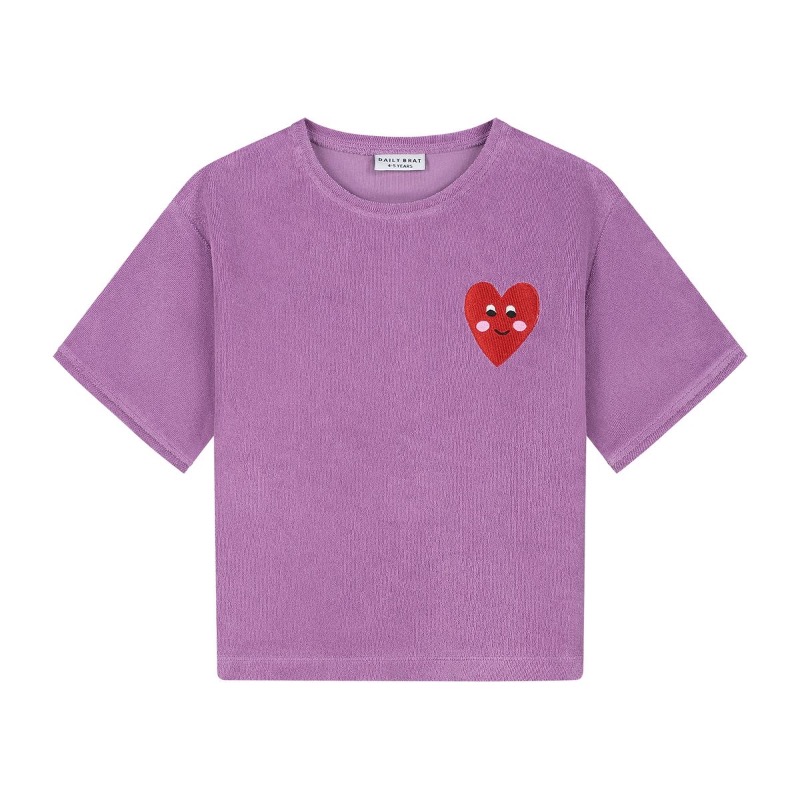 Daily Brat - Patty Heart Towel T-shirt