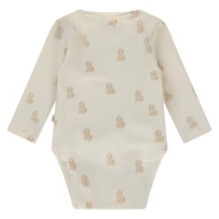 A Tiny Story baby romper ecru dogs
