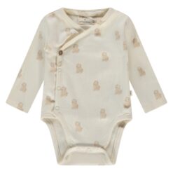 A Tiny Story baby romper ecru dogs