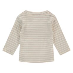 A Tiny Story baby t-shirt long sleeve nougat stripes
