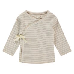 A Tiny Story baby t-shirt long sleeve nougat stripes