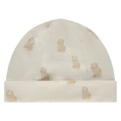 A Tiny Story baby hat ecru dogs