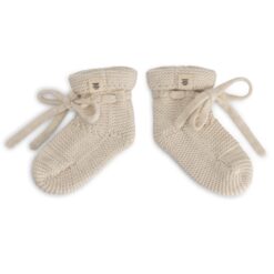 A Tiny Story Baby Slippers ecru melange